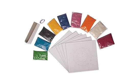 Funskool Handy crafts Handycrafts Sand Art Make 6 Different Paintings with Sand