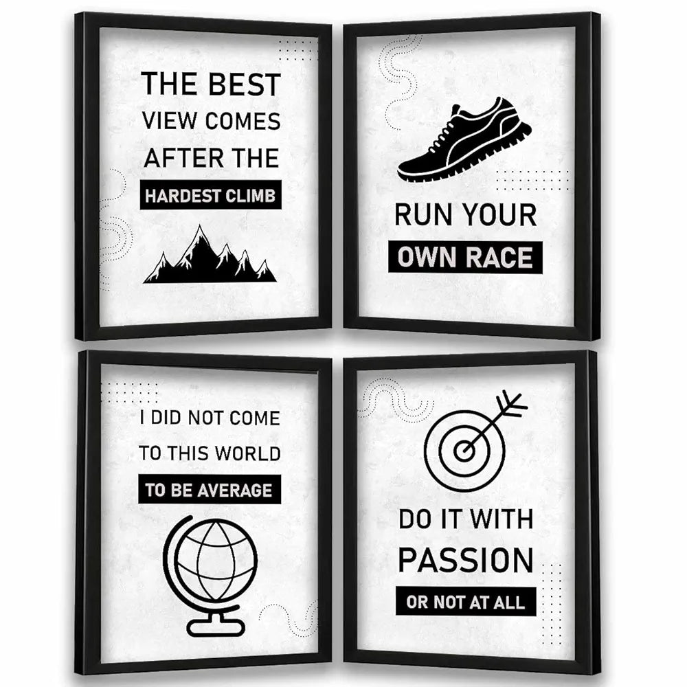 Kotart The Best View Motivational Quotes Framed Posters