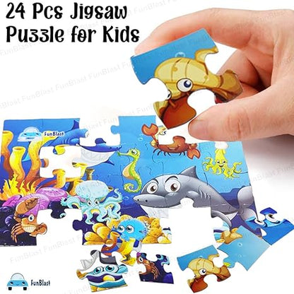FunBlast Aquatic Animal Jigsaw Puzzle for Kids Jigsaw Puzzle for Kids