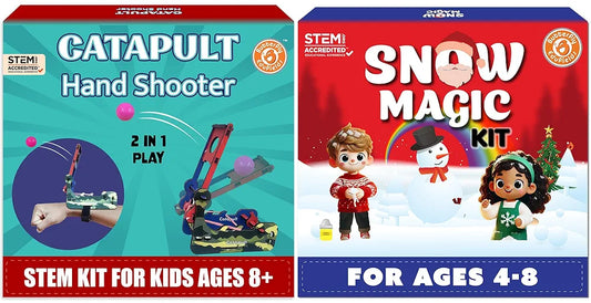 Butterfly EduFields Catapult & Snow Making Kit | Best Birthday Return Gifts for Kids Ages 4 5 6 7 8 9 10 11 12 | Combo – STEM Science Kit & Fun Activity for Kids 