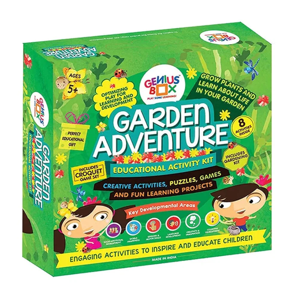 Genius Box Learning STEM Toy for 5+ Year Age: Garden Adventure DIY,Activity Kit, Learning Kit, Educational Kit 30 Activity Kit