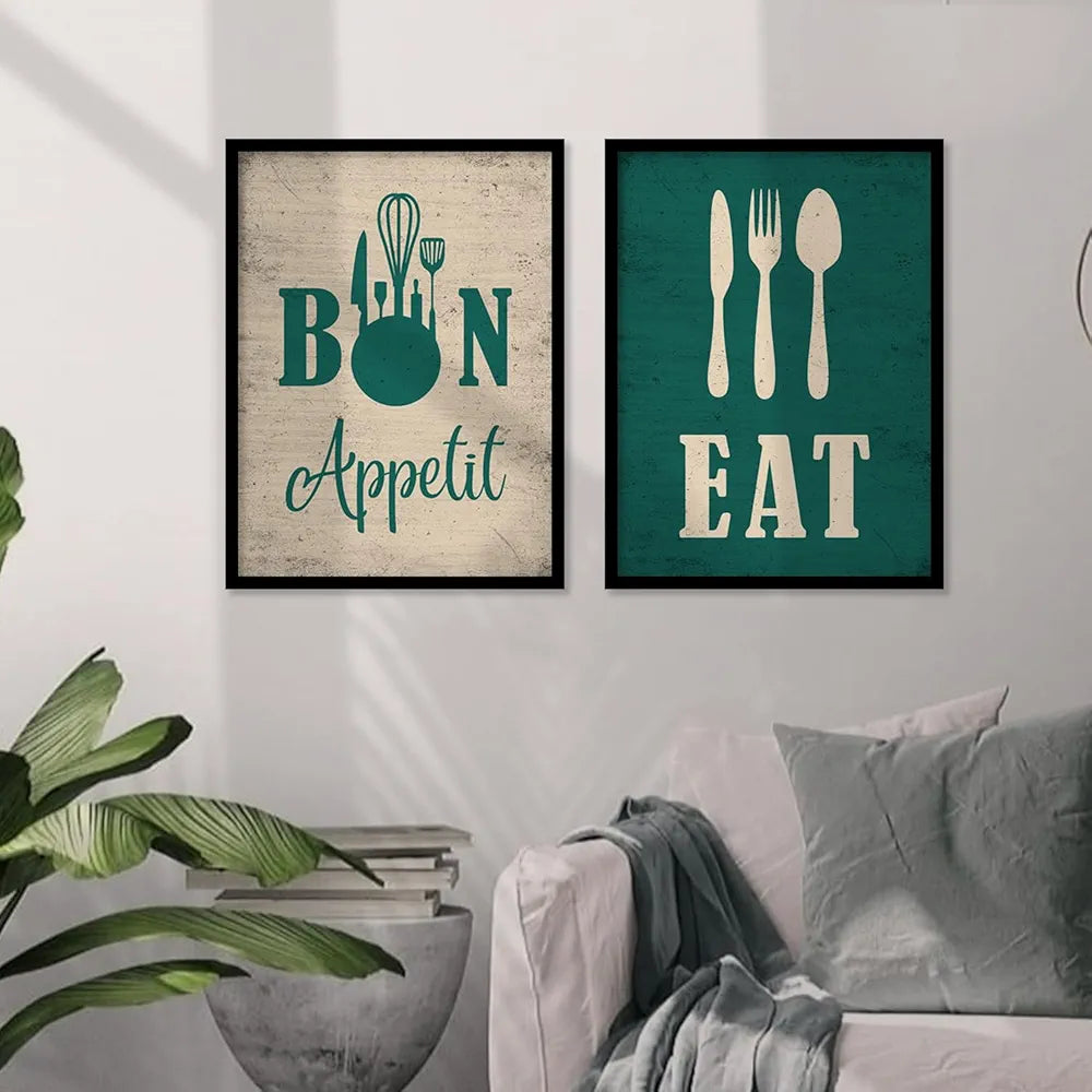 Kotart Wood Restaurant Quotes Framed Posters For Kitchen Wall Decoration Kitchen 6