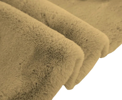 Luxe Home International Ruffle Bath Runner Colour 2 X 5 Ft Colour Mocka