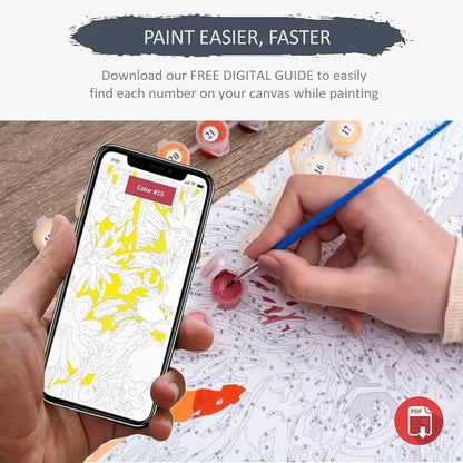 PAINT MANTRA Paint by Numbers Kit  | Premium Painting Kit in Gift Tube Packaging