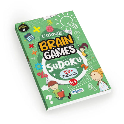 Sudoku Level 4 Expert for Kids  - Ultimate Brain Games with 120+ Complex Puzzles for Ultimate Brain Development in children - | The Book Tree Books