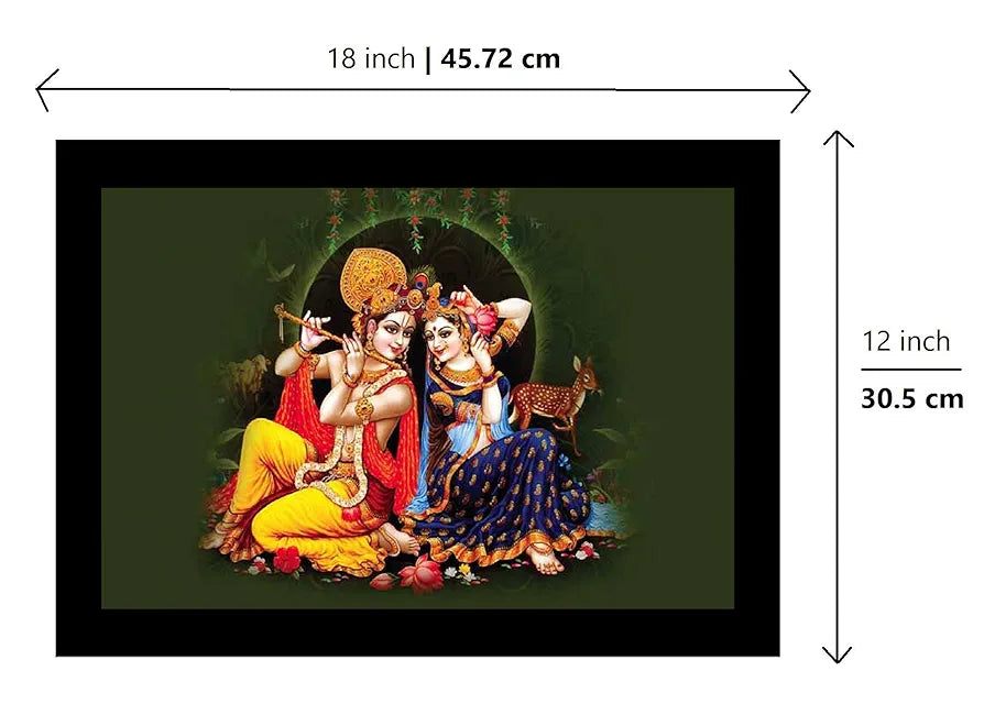 Lifehaxtore Raasleela Radha Krishna Art Framed Painting Model 3