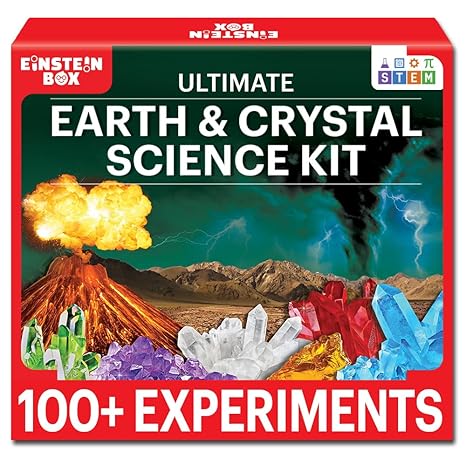 Einstein Box Ultimate Earth & Crystal Science Kit for Kids Stem Projects Learning & Education Toys