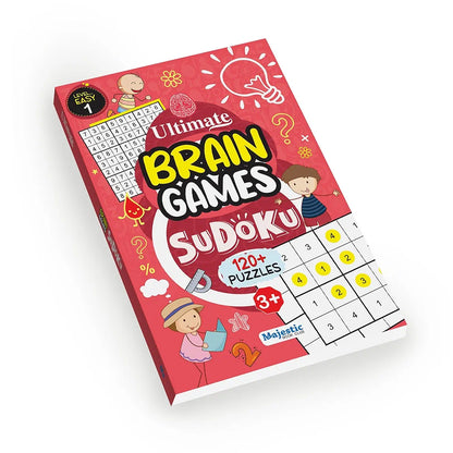 Sudoku Level 1 Easy for Kids  - Ultimate Brain Games: 120+ Simple Brain-Boosting Puzzles for Young Minds - | The Book Tree Books
