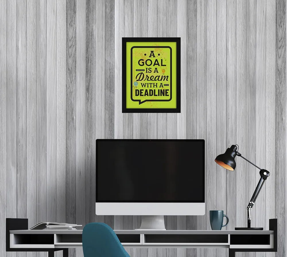 ArtX Paper Motivational Quotes Goal Wall Frame Art Painting