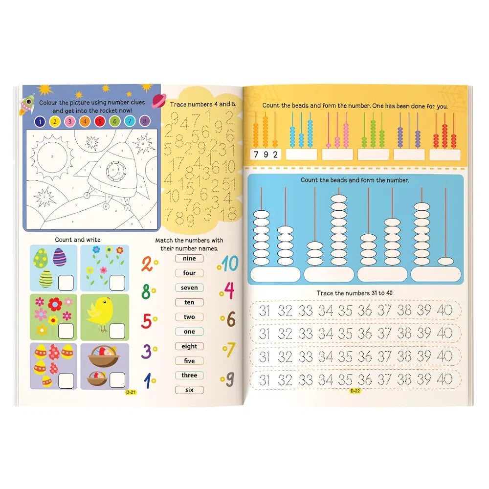 Maths Activity Book for Age 3+ | 250 Engaging, Skill-Booster Activities | Builds Focus and Fine-Motor Skills | Fun Learning | The Book Tree Books