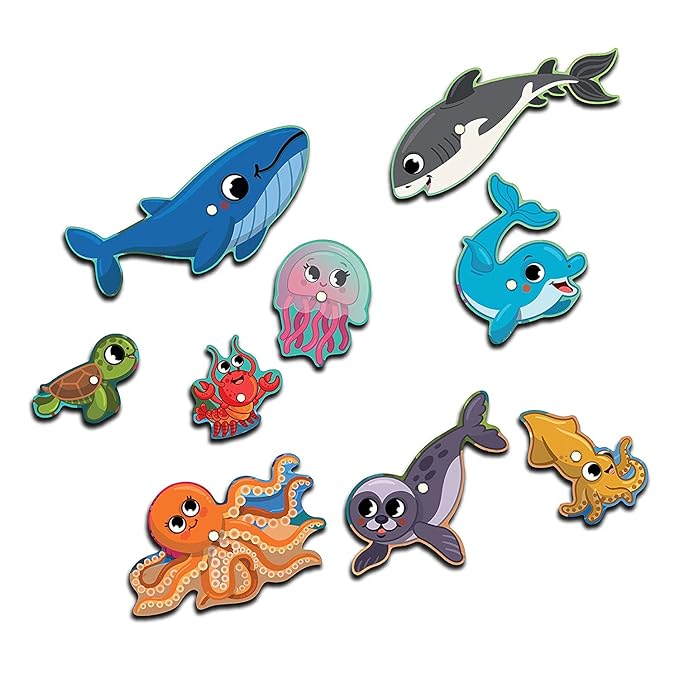 Mini Leaves 2 in 1 Wooden Magnetic Fishing Game for Kids | Fishing Game Educational Fish Catching Game for Kids