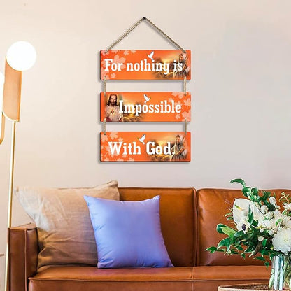 Sehaz Artworks Jesus Wooden Wall Hangings for Home Decoration Home Decor Christian- 3-0033