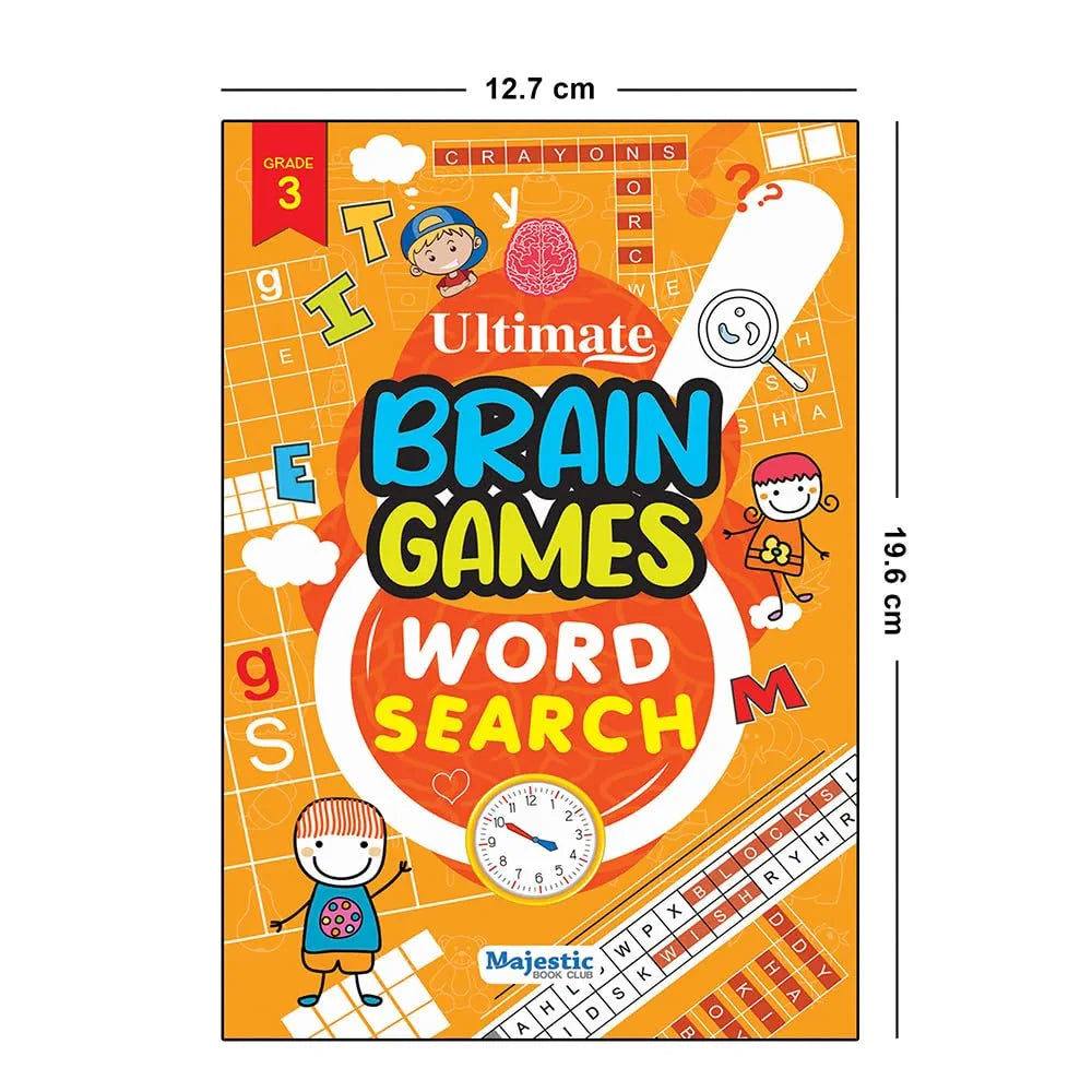 Word Search Grade 3 for Kids  - Ultimate Brain Games: 120+ Engaging Puzzles to Improve Spelling and Vocabulary - | The Book Tree Books