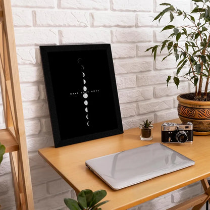 ArtX Paper Science Space Motivational Wall Frames Motivational Framed Posters A4 Set of 4