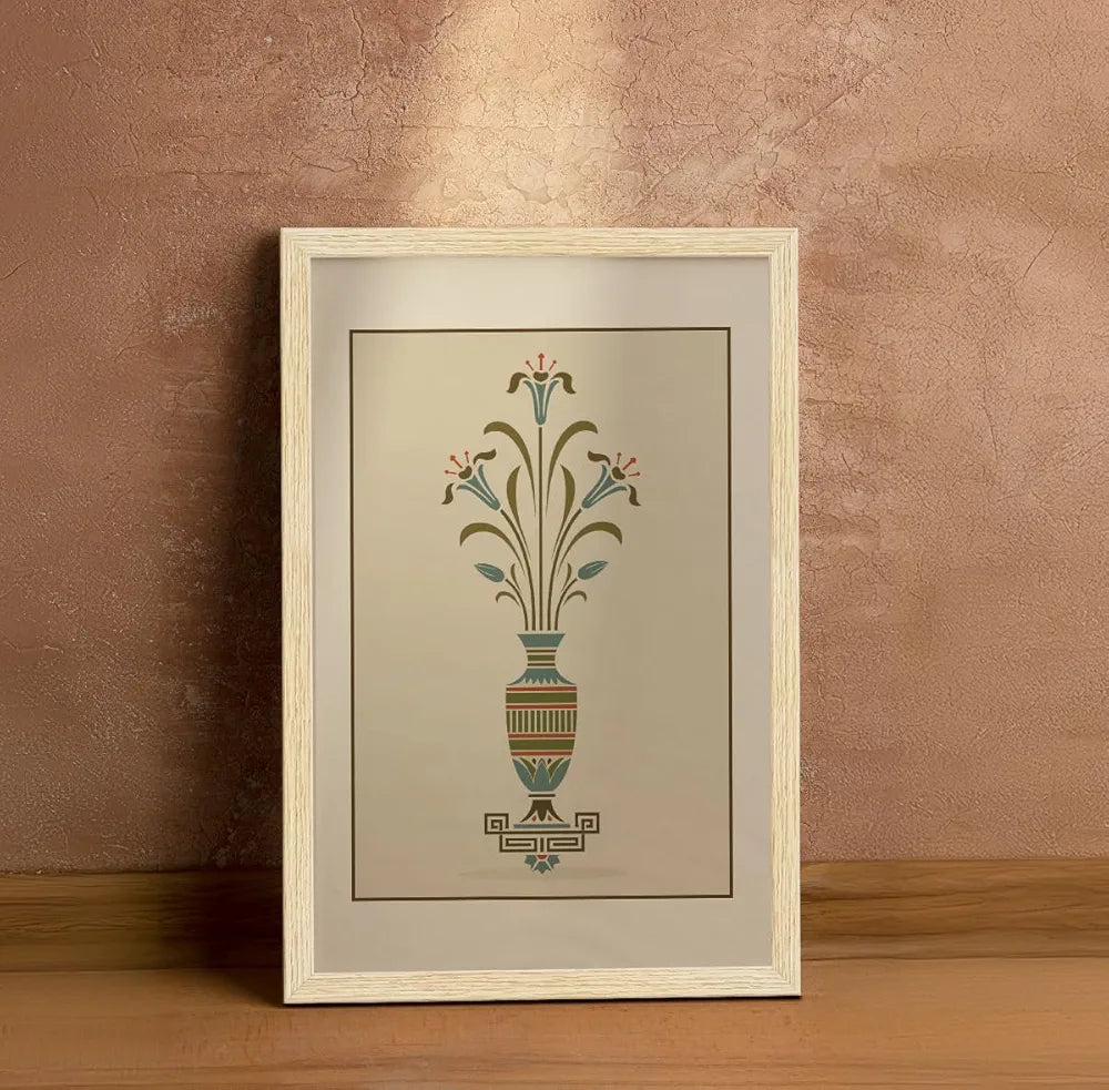 ArtX Paper Vintage Paintings with Frame Set of 3