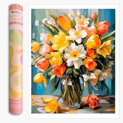 Paint Mantra Paint By Numbers Kit Premium Painting Kit In Gift Tube Packaging