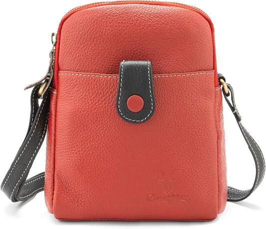 Goatter Genuine Leather Small Sling Cross-Body Bag For Girls And Women's