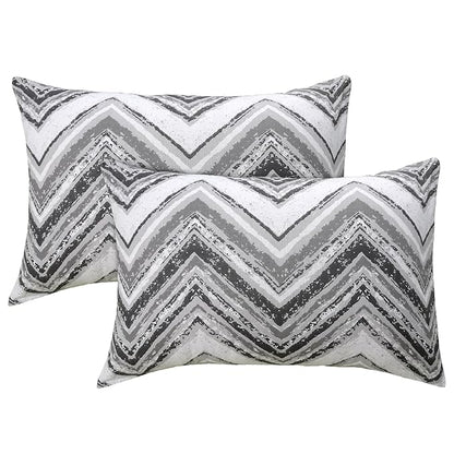 Huesland by Ahmedabad Cotton 144 TC King Size Bedsheet Cotton with 2 Pillow Covers | Green & Grey