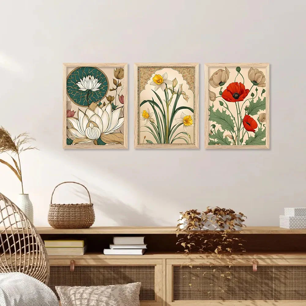 Kotart Premium Digital Madhubani Art Paintings with Frame Painting For Wall Decoration Pack of 6