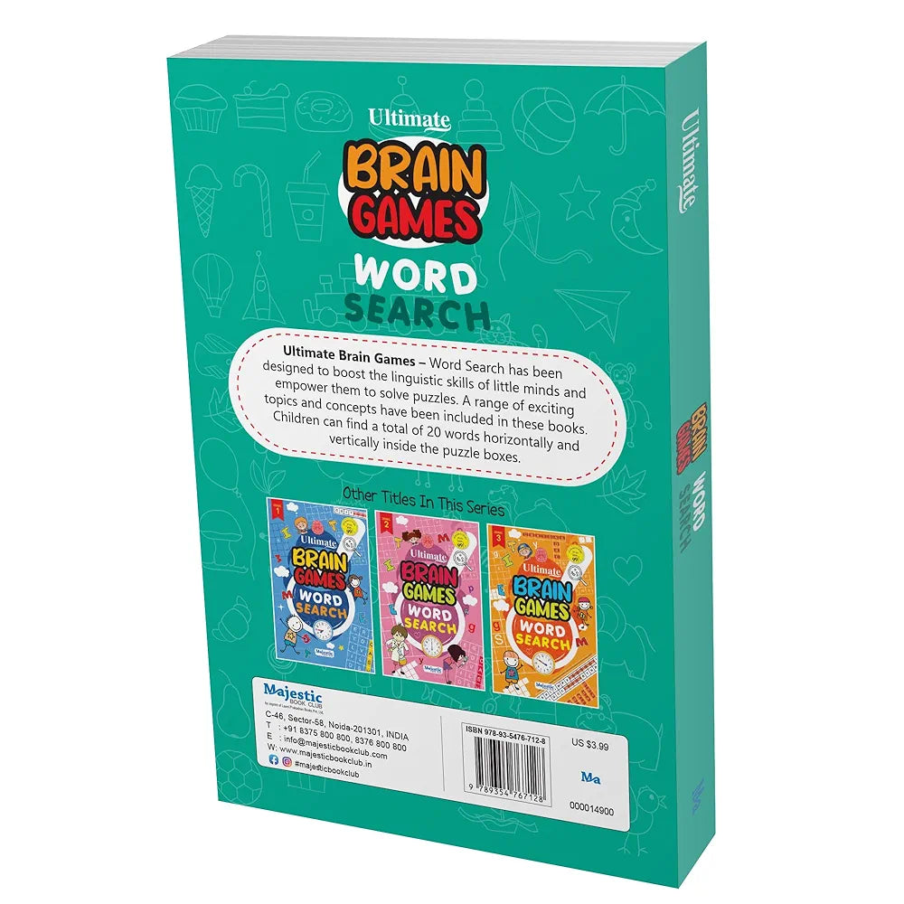 Word Search Grade 4 for Kids  - Ultimate Brain Games: 120+ Challenging Puzzles to Strengthen Language Skills - | The Book Tree Books