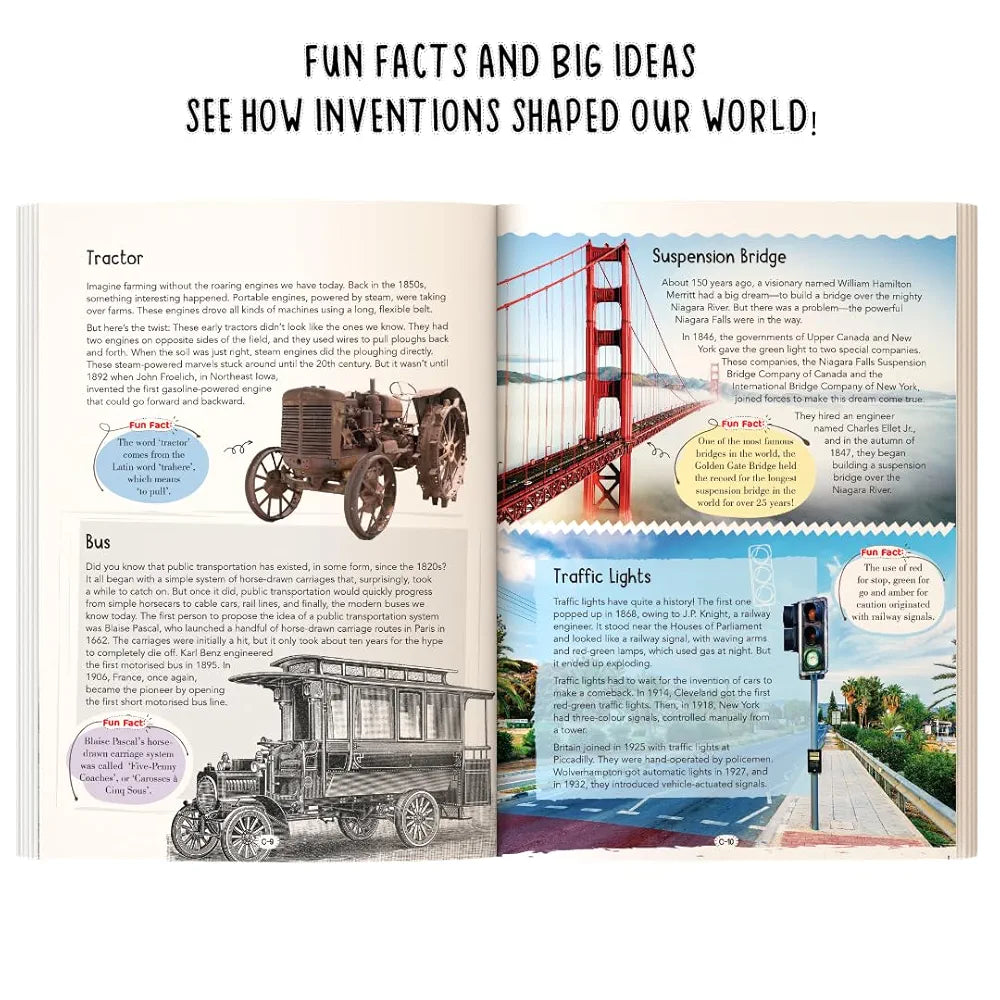 Majestic Book Club’s Big Book of Inventions | 365 Fascinating Facts | Educational Encyclopedia For Kids Age 8+ | Fact Book