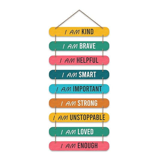 Artvibes Self Motivation Quotes Mdf Wooden Wall Hanging for Home Livingroom Art Items