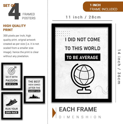 Kotart The Best View Motivational Quotes Framed Posters