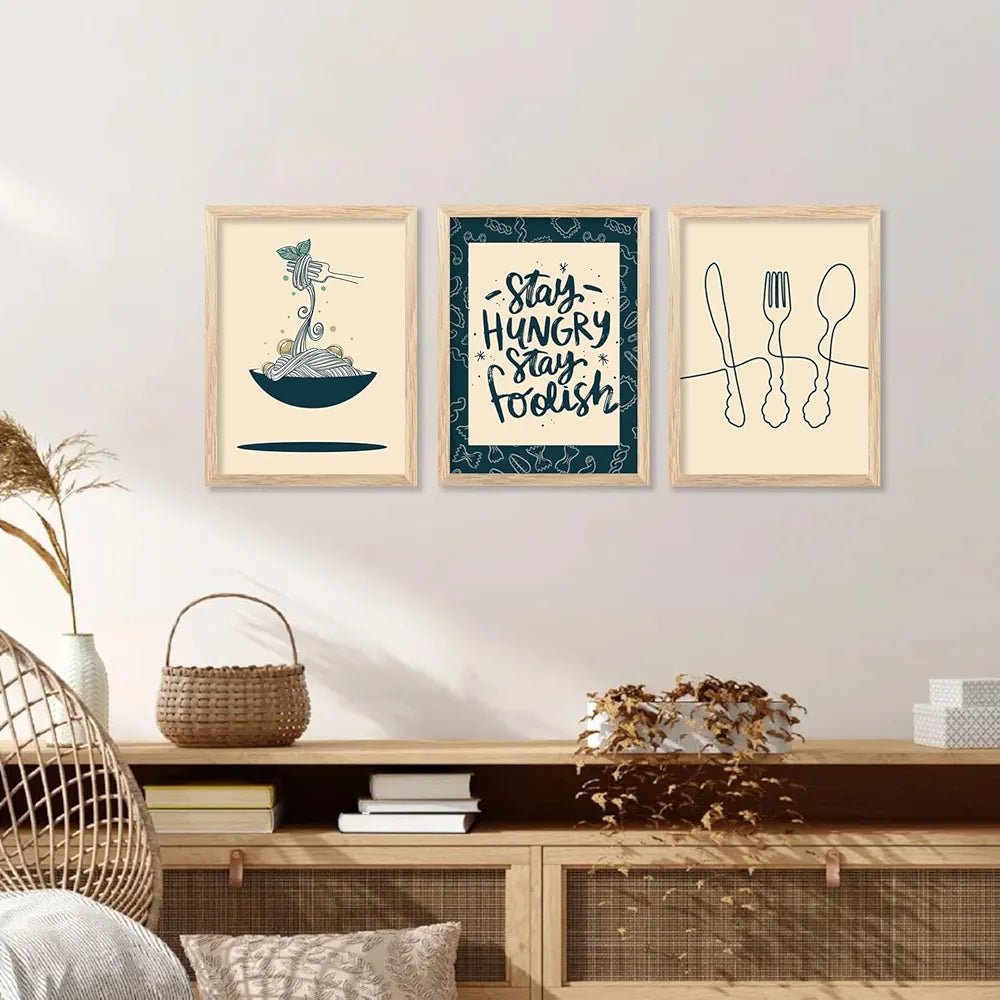 Kotart Restaurant Theme Digital Painting for Kitchen Restaurant Cafe Wall Decoration D