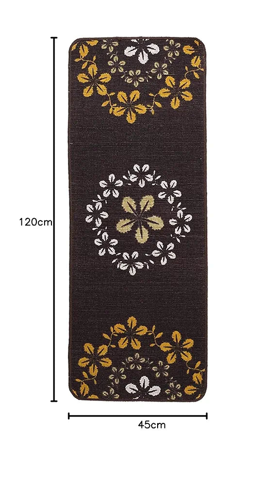 Saral Home Zinta Floral Soft Cotton Durable & Washable Multipurpose Runner