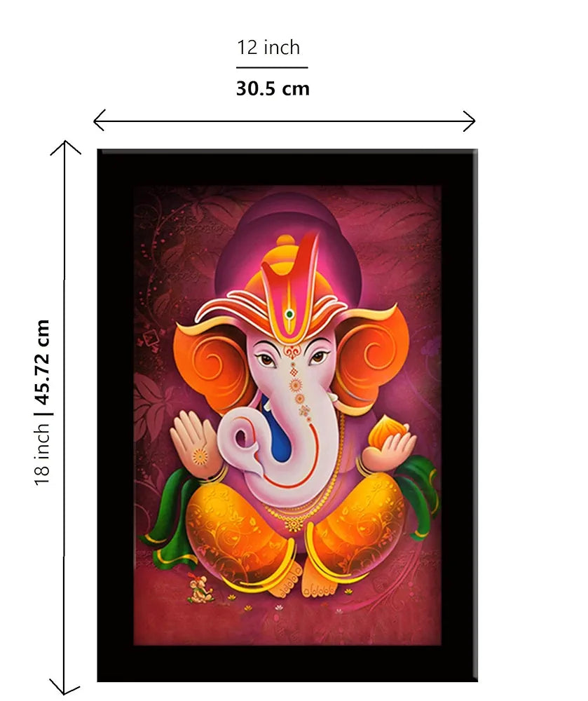 Lifehaxtore Ganesha Art Framed painting Laddu Ganesha