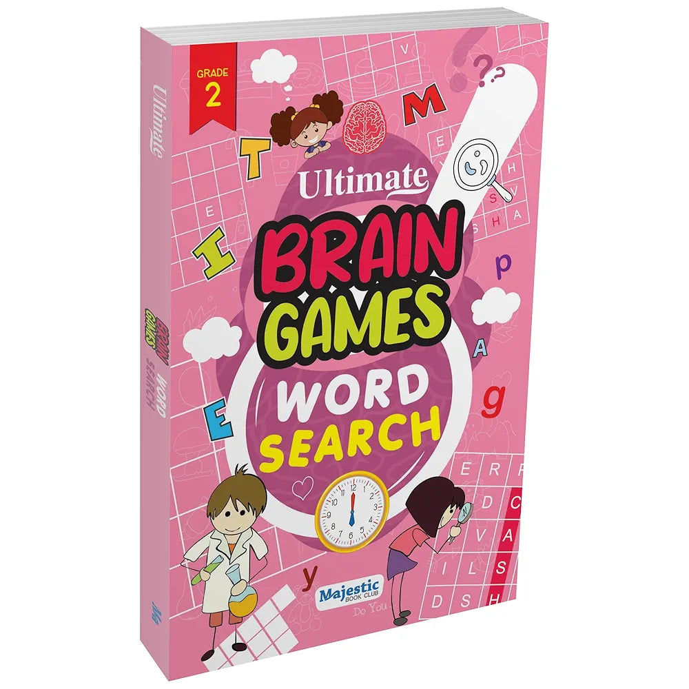 Word Search Grade 2 for Kids  - Ultimate Brain Games: 120+ Exciting Word Puzzles to Enhance Linguistic Abilities - | The Book Tree Books