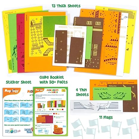 Imagimake Mapology Monuments of The World Educational Toy and Learning Aid Puzzles for Kids