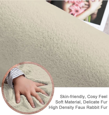Luxe Home International Ruffle Bath Runner 2 X 5 Ft  Colour Beige