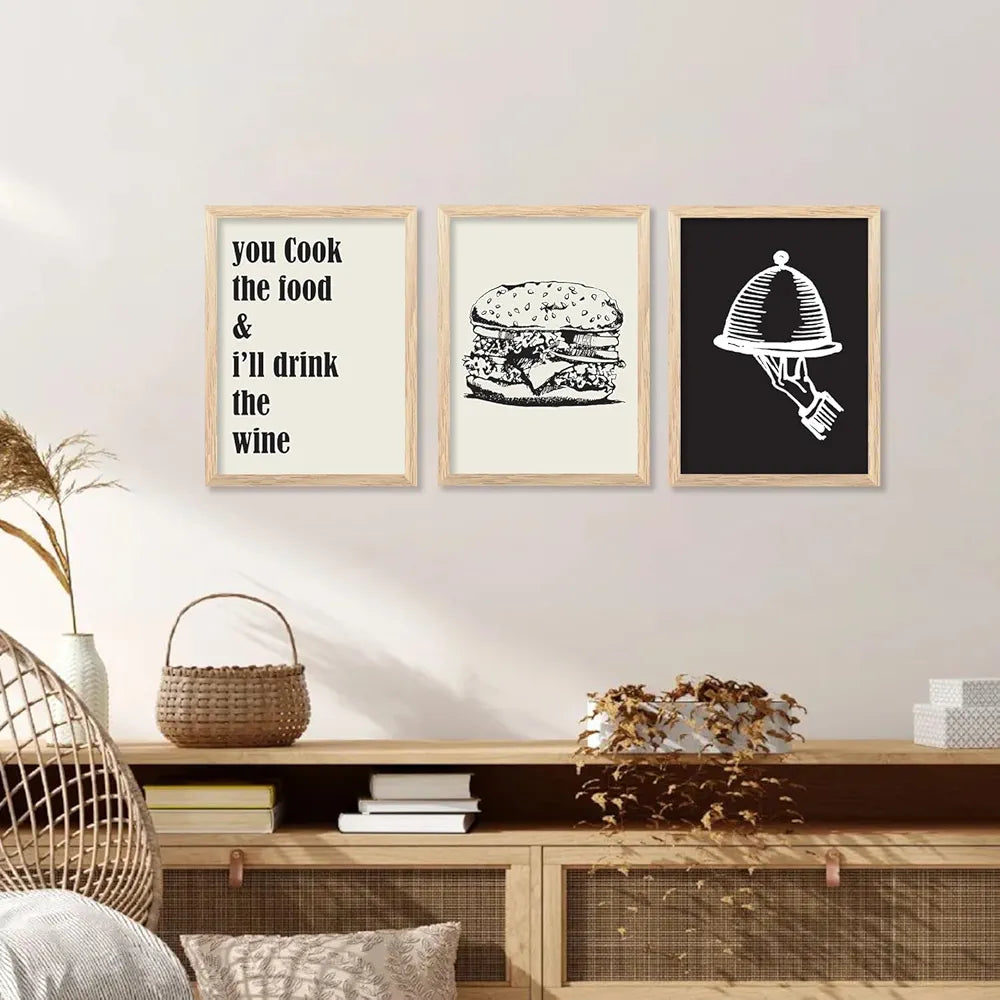 Kotart Restaurant Theme Digital Painting for Kitchen Restaurant Cafe Wall Decoration E