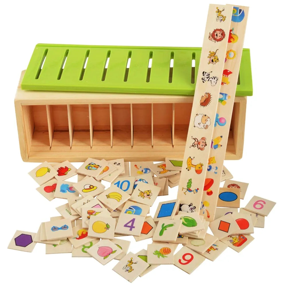 Trinkets & More Knowledge Classification Box  Puzzles Brain Teaser 80 Pieces Educational Toys Kids 3+ Years.