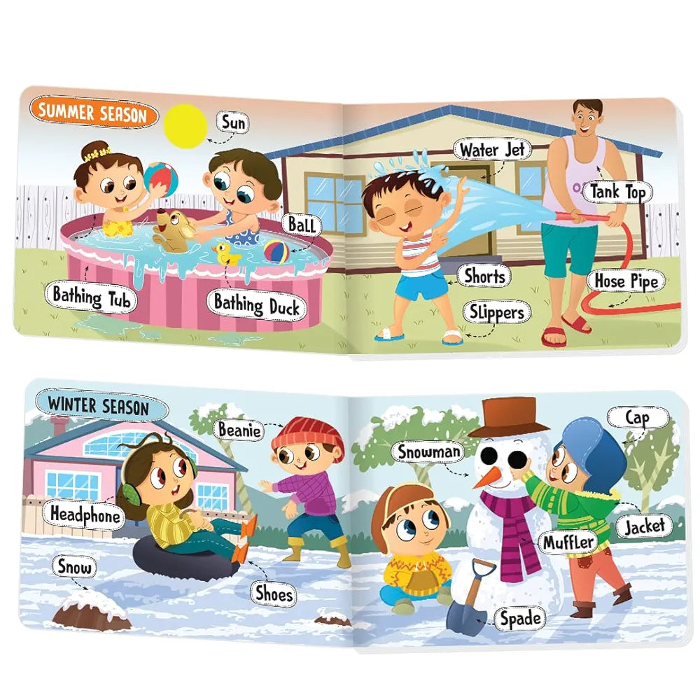 The Book Tree Picturepedia of Seasons I Board Book for Kids Age 2+ I Bright & Colourful Pictures I Easy-to-Read Word Labels I Builds Vocabulary I Early Learning Picture Books for Children by Majestic Book Club