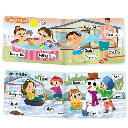 The Book Tree Picturepedia of Seasons I Board Book for Kids Age 2+ I Bright & Colourful Pictures I Easy-to-Read Word Labels I Builds Vocabulary I Early Learning Picture Books for Children by Majestic Book Club