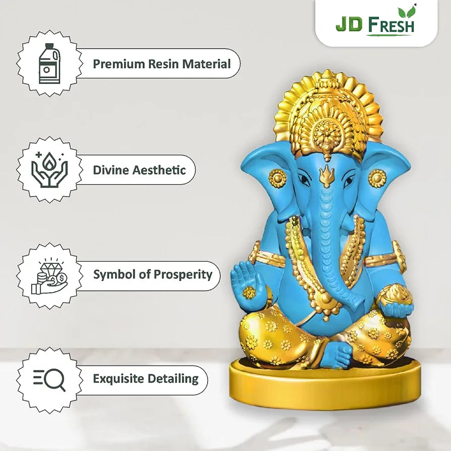 Jd Fresh Ganesh Idol for Home - Blue