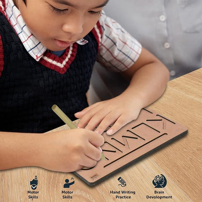 Mini Leaves English Alphabet Tracing Board Capital | Small and Numbers With 2 Dummy Pencils | Alphabet Board Capital and Small