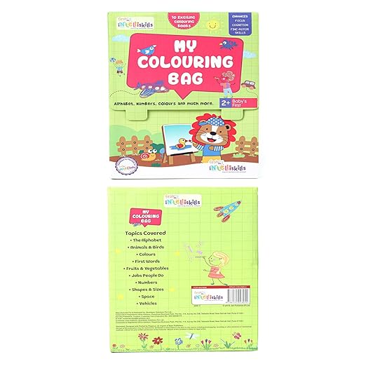 Firstcry Intelliskills My Colouring Book Set of 10 | Early Learning Books | 80 Pages