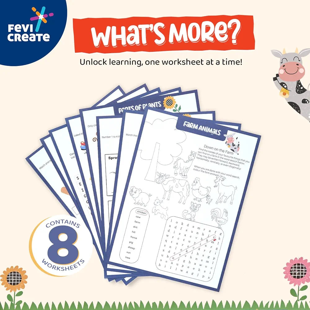 Fevicreate Health and Harvest Art & Craft Kit | Science Series Inspired by NCERT Curriculum| Best Gift for Kids Boys & Girls 6+ Years