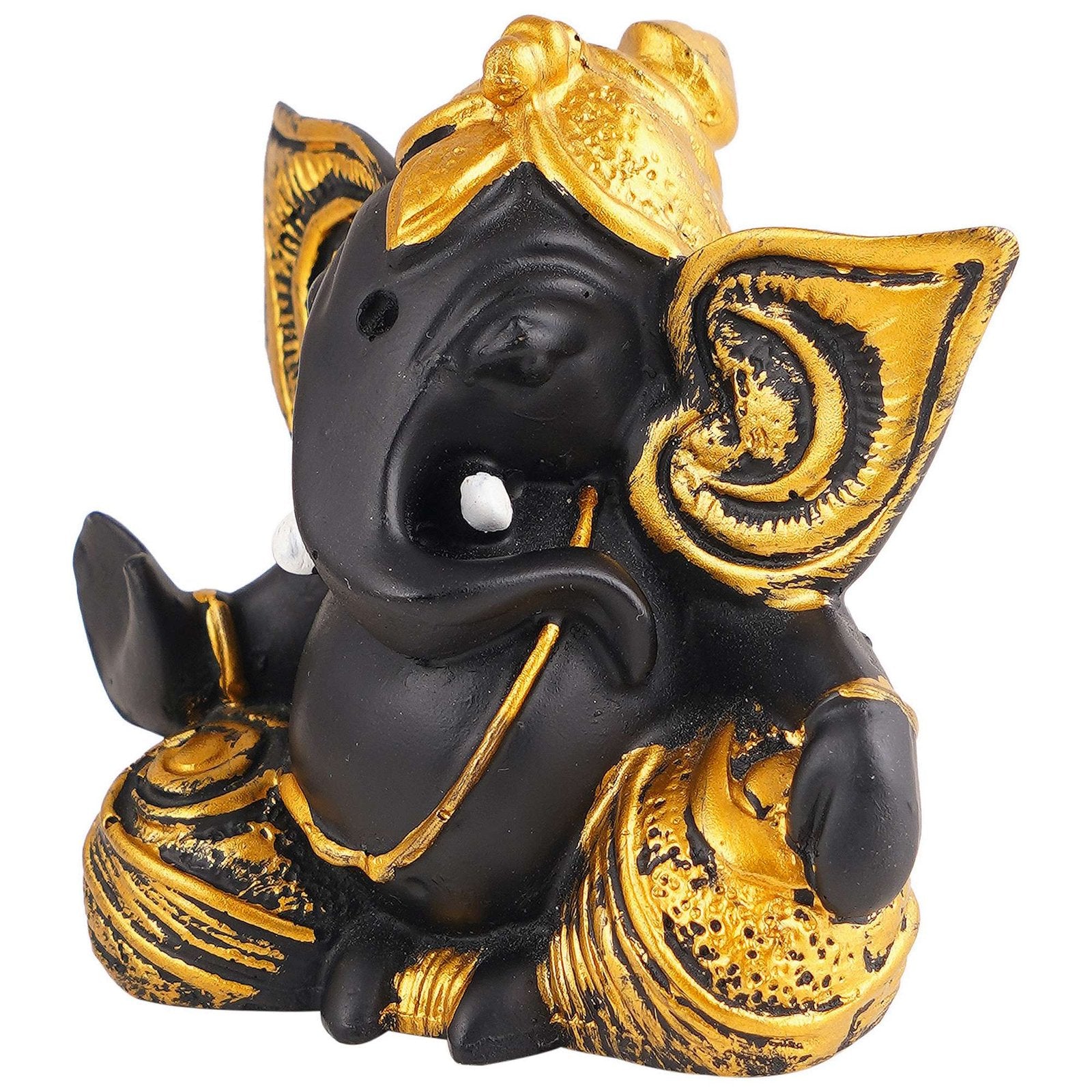 Ganesha Statue Idol Shriganesh Bhagwan Murti / Home, Office Decor / Car Dashboard / Side Table Brass Ganpati / Lord Vinayaka Statue / God of Luck & Success Sculpture / Gift Items
