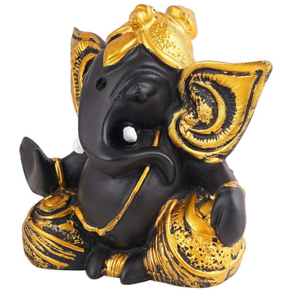 Ganesha Statue Idol Shriganesh Bhagwan Murti / Home, Office Decor / Car Dashboard / Side Table Brass Ganpati / Lord Vinayaka Statue / God of Luck & Success Sculpture / Gift Items