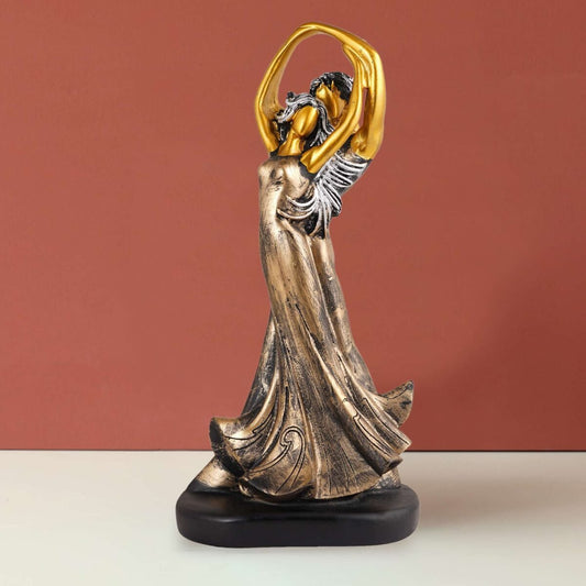 GREAT Valentine’s Day Gift For Girl & Boys symbolizes true love, Romantic Gift Showpieces golden brown