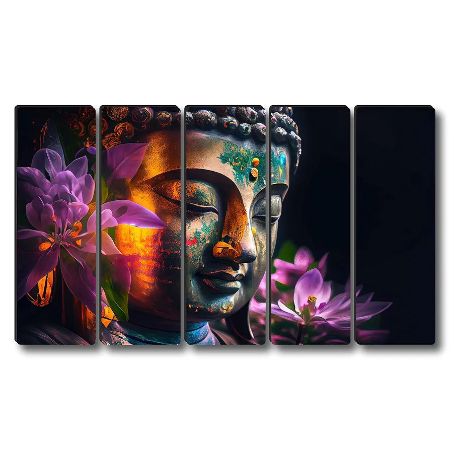 Livin'luxe Multiple Frames Buddha religious Wall Painting XL35307
