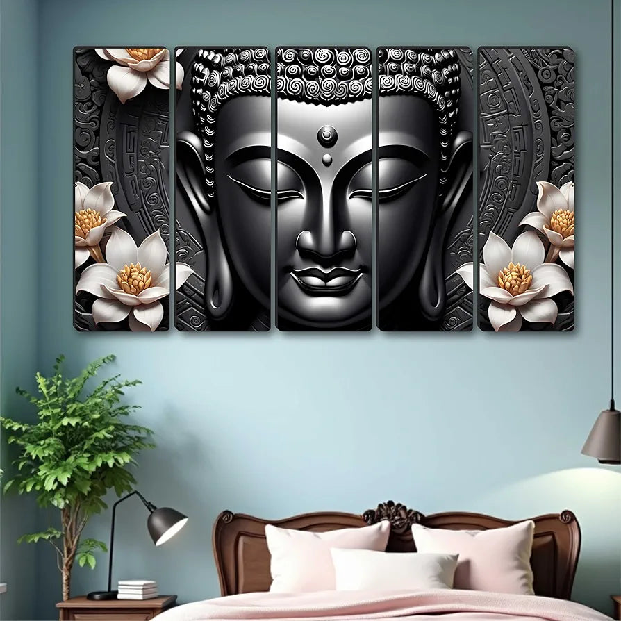 Livin'luxe Multiple Frames Buddha religious Wall Painting XL35310