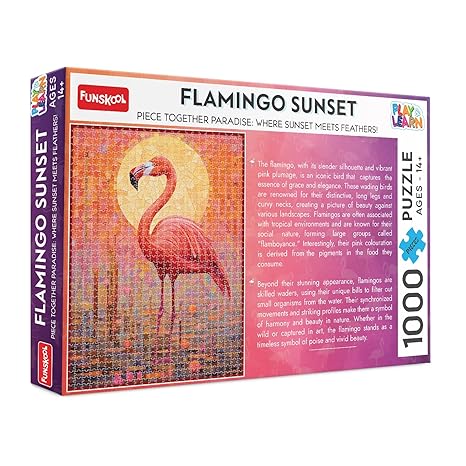 Funskool Flamingo Sunset Jigsaw Educational 1000 Pieces Puzzle