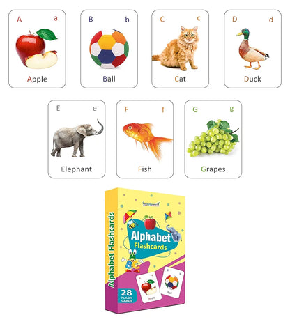 Gurukanth® Premium Alphabets Flash Cards for Kids Early Learning | Easy & Fun Way of Learning 1 Year to 6 Years Babies Smart Toys