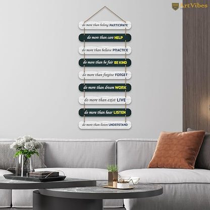 Artvibes Wooden Printed Mdf Quotes Wall Hanging for Home Decor | Modern Wall Decoration Accessories for Home Decoration