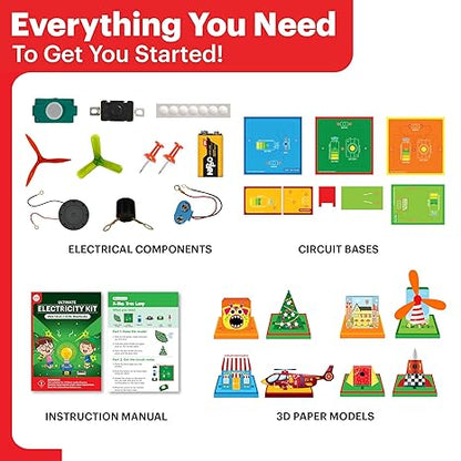 Einstein Box Ultimate Electricity Kit Science Project Kit Electronic Circuits Toys for Kids